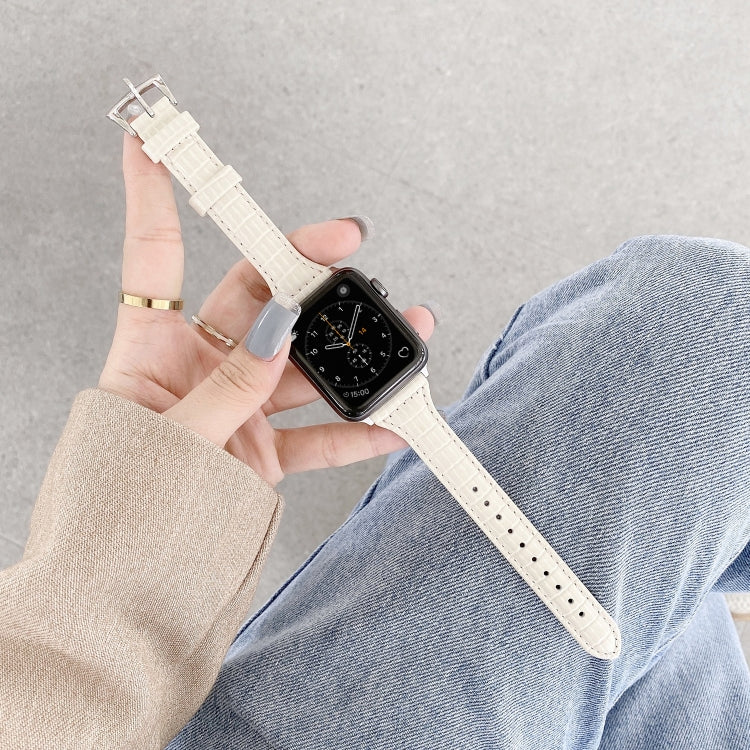 악어 무늬 가죽 교체 스트랩 시계줄, Apple Watch 시리즈 7 41mm / & 6 & SE & 5 & 4 40mm용, Apple Watch 시리즈 7 45mm / & 6 & SE & 5 & 4 44mm용
