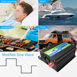 Tang I Generation 12V to 110V 3000W Intelligent Car Power Inverter with Dual USB, 12V to 110V
