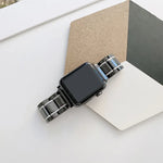 애플 워치 시리즈용 다섯 알 세라믹 스틸 교체 밴드, 7 45mm / 6 & SE & 5 & 4 44mm / 3 & 2 & 1 42mm, 7 41mm / 6 & SE & 5 & 4 40mm / 3 & 2 & 1 38mm