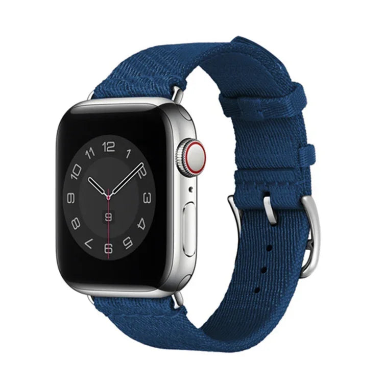 Two-color Nylon Braid Replacement Wrist Strap Watchband, For Apple Watch Series 7  41mm / & 6 & SE & 5 & 4 40mm, For Apple Watch Series  7  45mm / & 6 & SE & 5 & 4 44mm