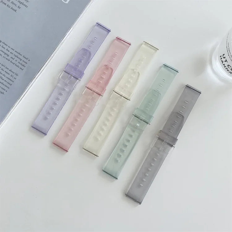 빛 변색 TPU 교체 스트랩 시계 밴드, 삼성 갤럭시 워치 3 41mm용, 삼성 갤럭시 워치 3 45mm용