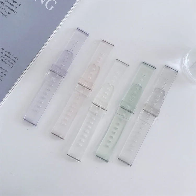빛 변색 TPU 교체 스트랩 시계 밴드, 삼성 갤럭시 워치 3 41mm용, 삼성 갤럭시 워치 3 45mm용