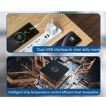 WK WP-U56 2A 듀얼 USB 고속 충전 여행용 충전기 전원 어댑터, EU 플러그