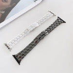 다이아몬드 격자 세라믹 교체 스트랩 밴드, 애플 워치 시리즈 7 41mm / & 6 & SE & 5 & 4 40mm용, 애플 워치 시리즈 7 45mm / & 6 & SE & 5 & 4 44mm용