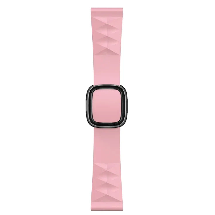 애플 워치 시리즈 6 & SE & 5 & 4 44mm / 3 & 2 & 1 42mm용 모던 스타일 실리콘 교체 스트랩 밴드, 블랙 버클, 로즈 골드 버클, 실버 버클