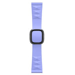애플 워치 시리즈 6 & SE & 5 & 4 44mm / 3 & 2 & 1 42mm용 모던 스타일 실리콘 교체 스트랩 밴드, 블랙 버클, 로즈 골드 버클, 실버 버클