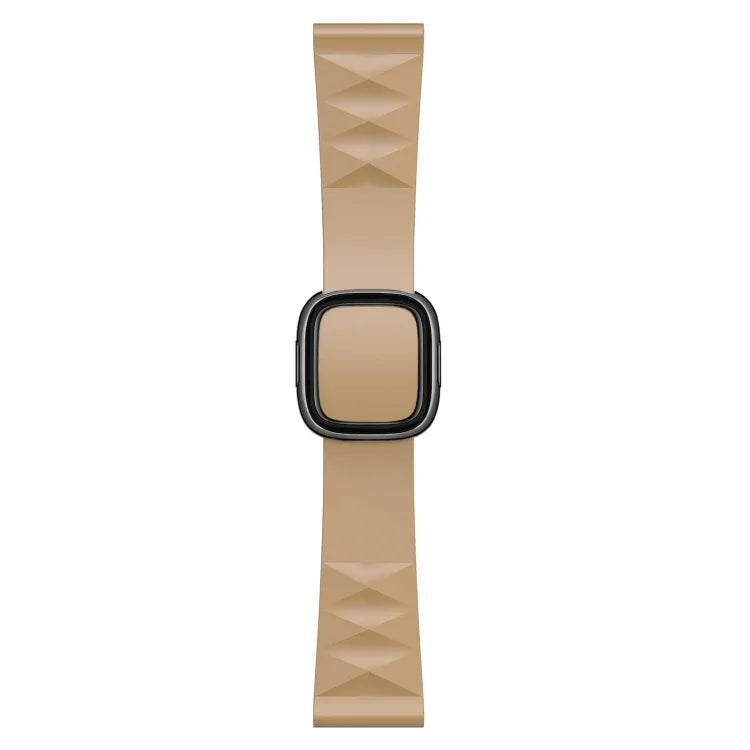애플 워치 시리즈 6 & SE & 5 & 4 44mm / 3 & 2 & 1 42mm용 모던 스타일 실리콘 교체 스트랩 밴드, 블랙 버클, 로즈 골드 버클, 실버 버클
