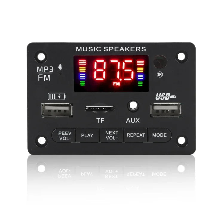 JX-809BT 자동차 12V 오디오 MP3 플레이어 디코더 보드 FM 라디오 USB, 블루투스 / 리모컨 / 녹음 포함, JX-809BT