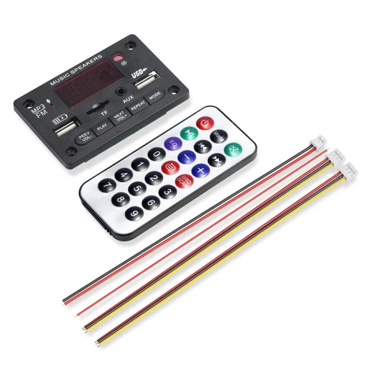 JX-810BT 자동차 12V 오디오 MP3 플레이어 디코더 보드 FM 라디오 USB, 블루투스 / 리모컨 / 녹음 기능 포함, JX-810BT