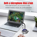 HXSJ F15 USB 간섭 방지 매트릭스 노이즈 감소 마이크