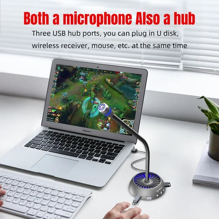 HXSJ F15 USB 간섭 방지 매트릭스 노이즈 감소 마이크