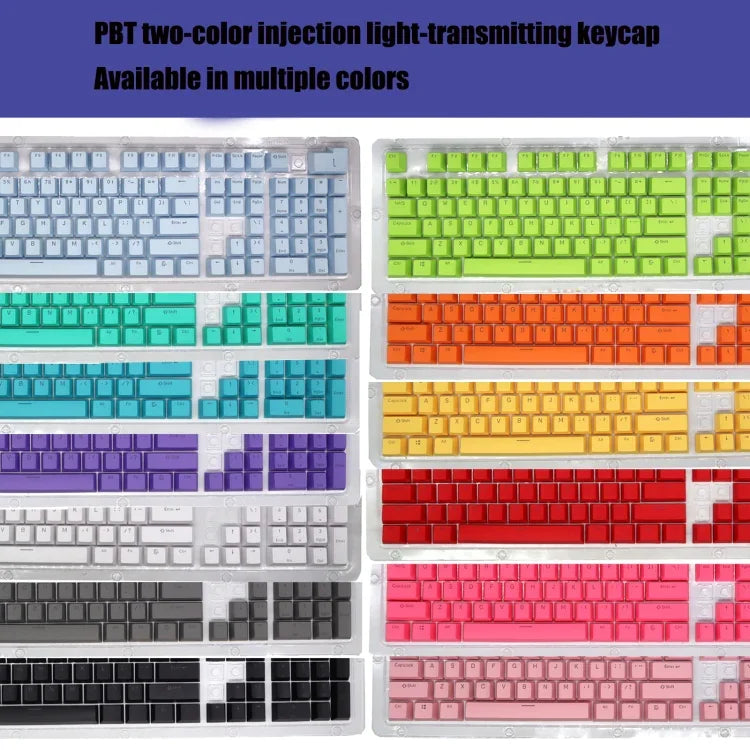 HXSJ P9 104키 PBT 컬러 기계식 키보드 키캡