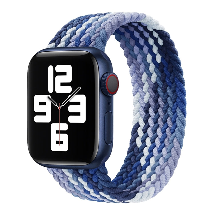 싱글 루프 직조 나일론 교체용 시계줄, 사이즈: XS 128mm, Apple Watch 시리즈 6 & SE & 5 & 4 40mm / 3 & 2 & 1 38mm용, XS 128mm 40mm / 38 mm