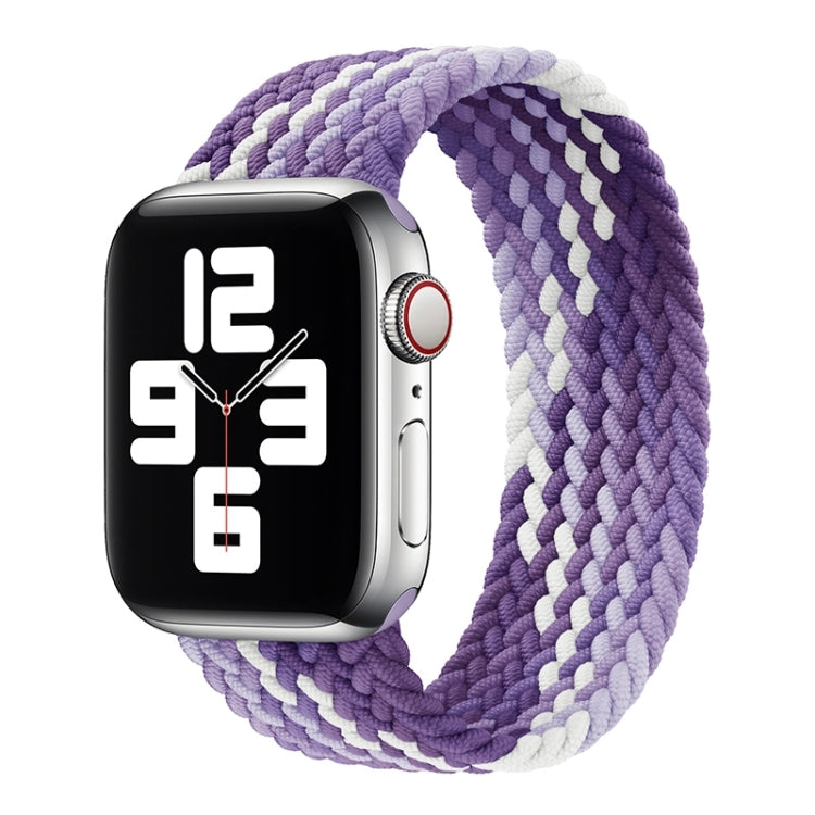 싱글 루프 직조 나일론 교체용 시계줄, 사이즈: XS 128mm, Apple Watch 시리즈 6 & SE & 5 & 4 40mm / 3 & 2 & 1 38mm용, XS 128mm 40mm / 38 mm