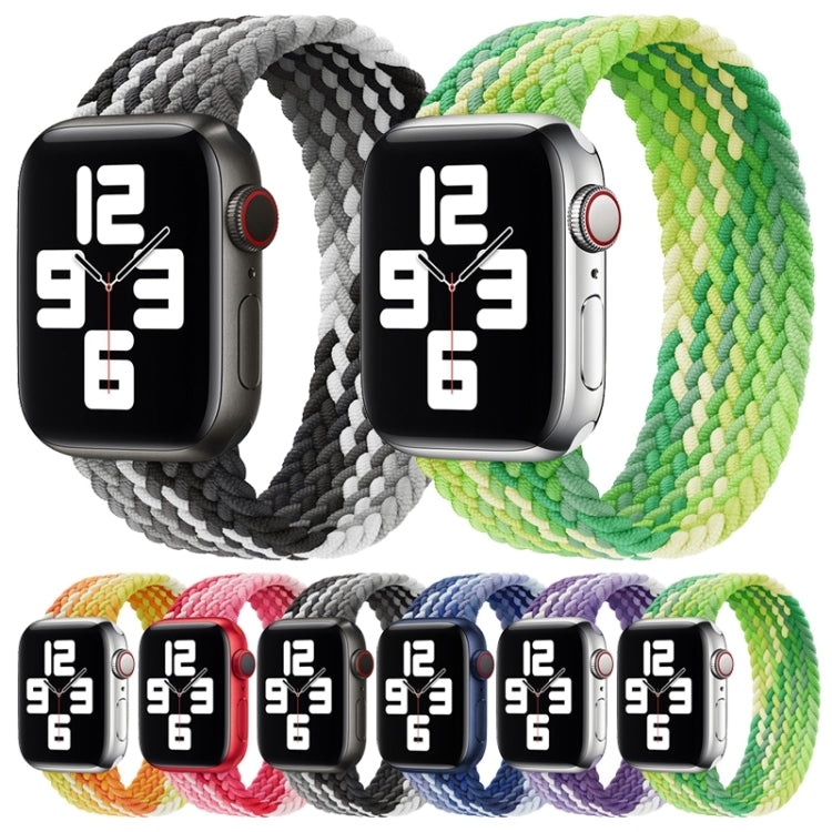 싱글 루프 직조 나일론 교체용 시계줄, 사이즈: XS 128mm, Apple Watch 시리즈 6 & SE & 5 & 4 40mm / 3 & 2 & 1 38mm용, XS 128mm 40mm / 38 mm