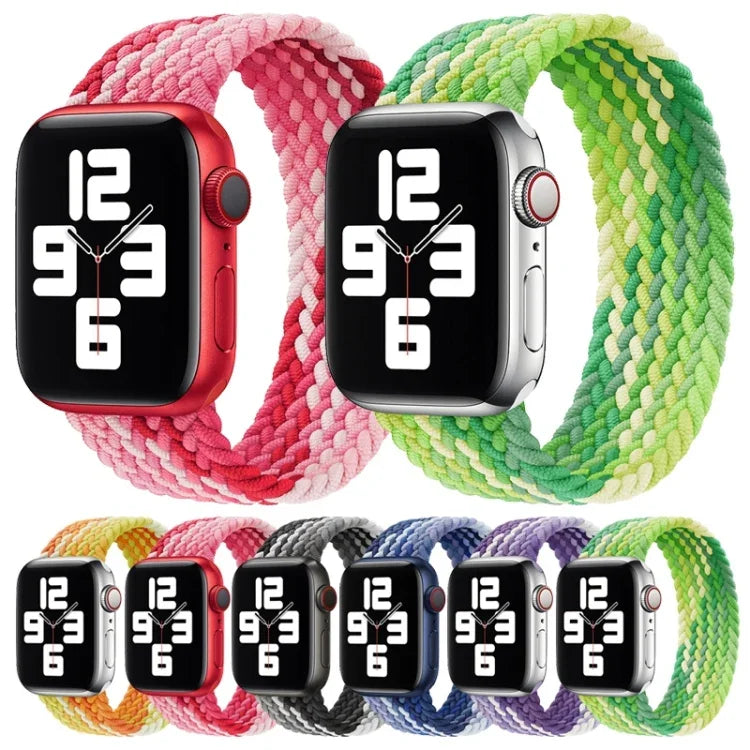 싱글 루프 직조 나일론 교체용 시계줄, 사이즈: S 135mm, Apple Watch 시리즈 6 & SE & 5 & 4 40mm / 3 & 2 & 1 38mm용, S 135mm 40mm / 38 mm