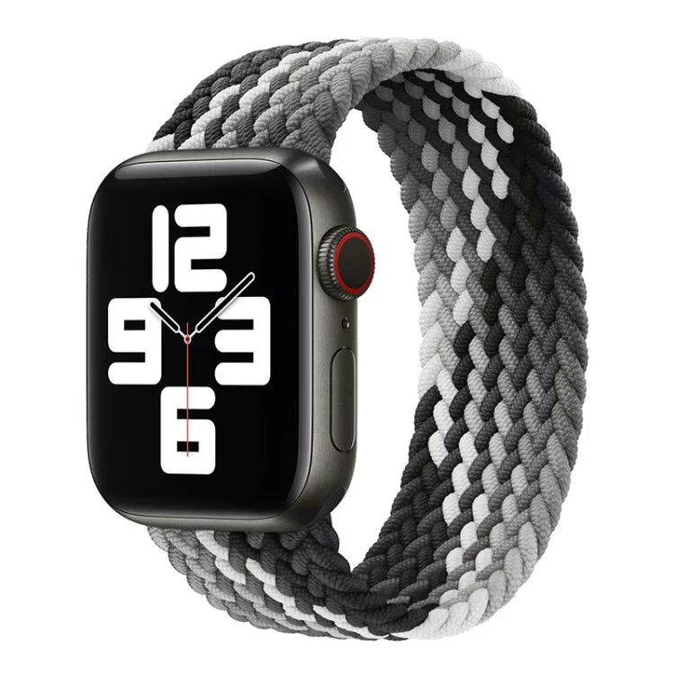 싱글 루프 직조 나일론 교체용 시계줄, 사이즈: M 145mm, Apple Watch 시리즈 6 & SE & 5 & 4 40mm / 3 & 2 & 1 38mm용, M 145mm 40mm / 38 mm