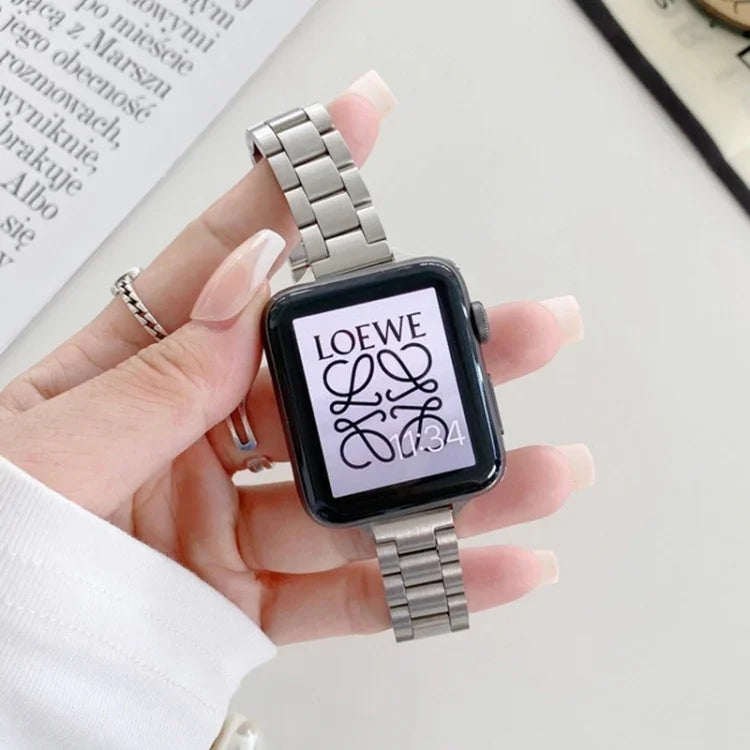 세 알갱이 스틸 교체용 스트랩 시계줄, Apple Watch 시리즈 7 41mm / & 6 & SE & 5 & 4 40mm용, Apple Watch 시리즈 7 45mm / & 6 & SE & 5 & 4 44mm용