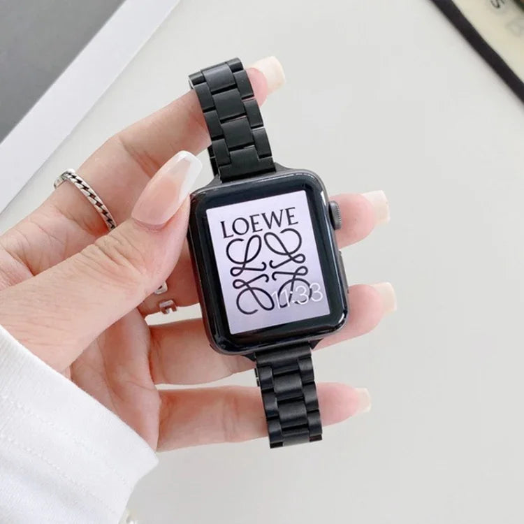 세 알갱이 스틸 교체용 스트랩 시계줄, Apple Watch 시리즈 7 41mm / & 6 & SE & 5 & 4 40mm용, Apple Watch 시리즈 7 45mm / & 6 & SE & 5 & 4 44mm용