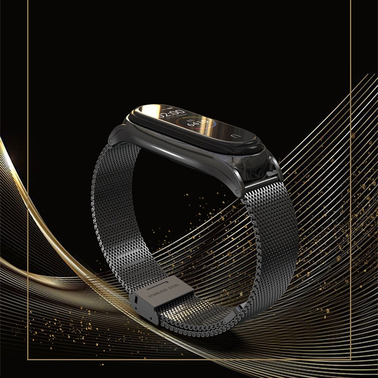 For Xiaomi Mi Band 6 / 5 Mijobs Milan Buckle Plus Stainless Steel Watch Band