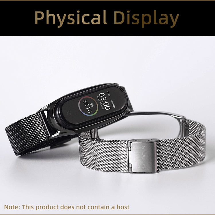 For Xiaomi Mi Band 6 / 5 Mijobs Milan Buckle Plus Stainless Steel Watch Band