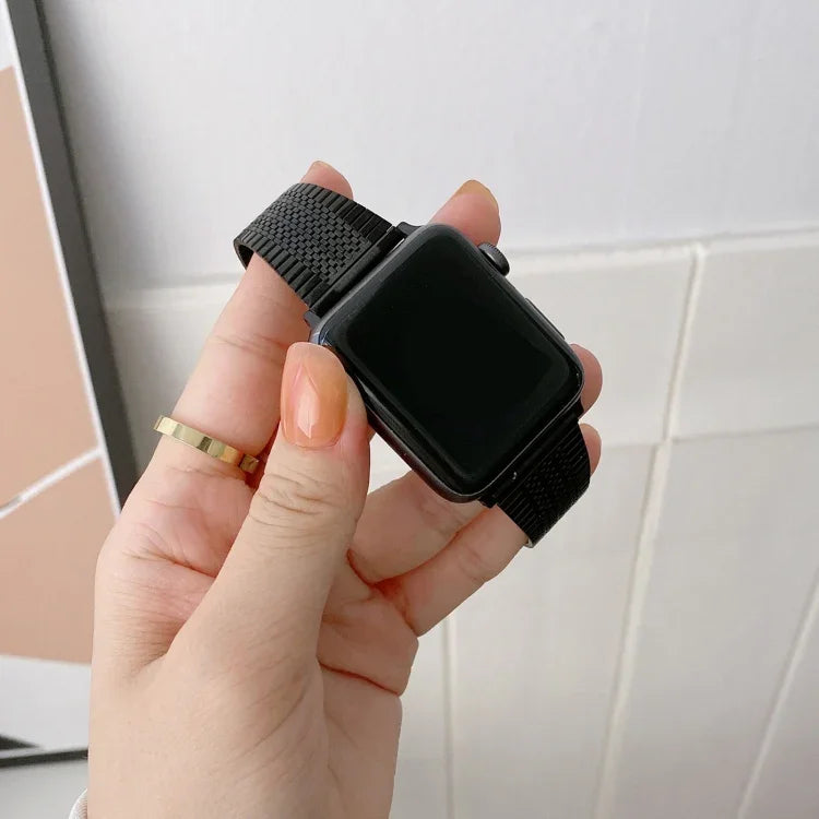 작은 손목 스틸 교체용 스트랩 시계줄, Apple Watch 시리즈 7 41mm / & 6 & SE & 5 & 4 40mm용, Apple Watch 시리즈 7 45mm / & 6 & SE & 5 & 4 44mm용