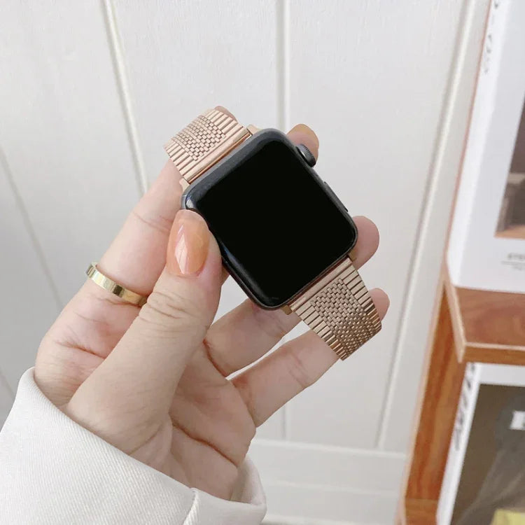 작은 손목 스틸 교체용 스트랩 시계줄, Apple Watch 시리즈 7 41mm / & 6 & SE & 5 & 4 40mm용, Apple Watch 시리즈 7 45mm / & 6 & SE & 5 & 4 44mm용
