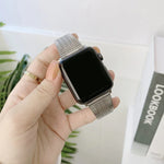 작은 손목 스틸 교체용 스트랩 시계줄, Apple Watch 시리즈 7 41mm / & 6 & SE & 5 & 4 40mm용, Apple Watch 시리즈 7 45mm / & 6 & SE & 5 & 4 44mm용