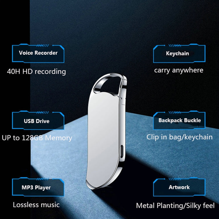 V11 휴대용 키체인 HD 녹음 펜 음성 녹음기, 32GB, 64GB