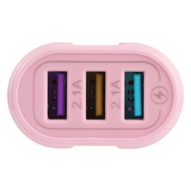 13-222 QC3.0 USB + 2.1A 듀얼 USB 포트 마카롱 여행용 충전기, EU 플러그, US 플러그