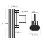 100W USB-C / 타입-C 암-20핀 마그네틱 USB-C / 타입-C 수형 엘보우 어댑터