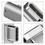 100W USB-C / 타입-C 암-20핀 마그네틱 USB-C / 타입-C 수형 엘보우 어댑터
