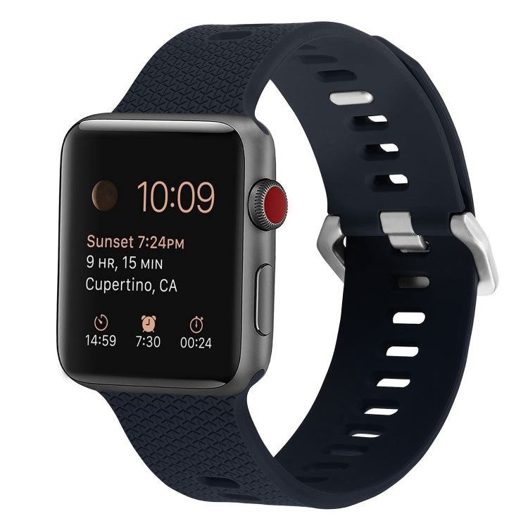 실리콘 교체 스트랩 시계줄, Apple Watch 시리즈 7 45mm / 6 & SE & 5 & 4 44mm / 3 & 2 & 1 42mm, 7 41mm / 6 & SE & 5 & 4 40mm / 3 & 2 & 1 38mm용