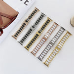 22mm 폭 세 알갱이 세라믹 스틸 교체용 스트랩 시계줄, Apple Watch 시리즈 7 41mm / 6 & SE & 5 & 4 40mm / 3 & 2 & 1 38mm용, 7 45mm / 6 & SE & 5 & 4 44mm / 3 & 2 & 1 42mm용