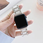 22mm 폭 세 알갱이 세라믹 스틸 교체용 스트랩 시계줄, Apple Watch 시리즈 7 41mm / 6 & SE & 5 & 4 40mm / 3 & 2 & 1 38mm용, 7 45mm / 6 & SE & 5 & 4 44mm / 3 & 2 & 1 42mm용