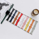 작은 손목용 8자형 역방향 버클 가죽 교체 스트랩 시계줄, Apple Watch 시리즈용, 7 41mm / 6 & SE & 5 & 4 40mm / 3 & 2 & 1 38mm, 7 45mm / 6 & SE & 5 & 4 44mm / 3 & 2 & 1 42mm