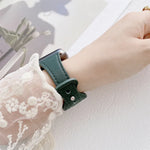 작은 손목용 8자형 역방향 버클 가죽 교체 스트랩 시계줄, Apple Watch 시리즈용, 7 41mm / 6 & SE & 5 & 4 40mm / 3 & 2 & 1 38mm, 7 45mm / 6 & SE & 5 & 4 44mm / 3 & 2 & 1 42mm