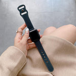 8자형 버클 복고풍 가죽 교체 스트랩 시계줄, Apple Watch 시리즈용, 7 41mm / 6 & SE & 5 & 4 40mm / 3 & 2 & 1 38mm, 7 45mm / 6 & SE & 5 & 4 44mm / 3 & 2 & 1 42mm