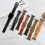 8자형 버클 복고풍 가죽 교체 스트랩 시계줄, Apple Watch 시리즈용, 7 41mm / 6 & SE & 5 & 4 40mm / 3 & 2 & 1 38mm, 7 45mm / 6 & SE & 5 & 4 44mm / 3 & 2 & 1 42mm