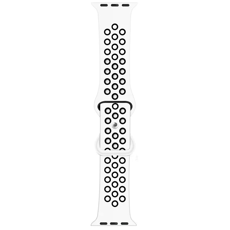 버터플라이 버클 투톤 액체 실리콘 교체 시계줄, Apple Watch 시리즈용, 7 41mm / 6 & SE & 5 & 4 40mm / 3 & 2 & 1 38mm, 7 45mm / 6 & SE & 5 & 4 44mm / 3 & 2 & 1 42mm