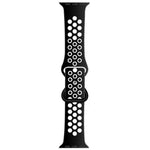 버터플라이 버클 투톤 액체 실리콘 교체 시계줄, Apple Watch 시리즈용, 7 41mm / 6 & SE & 5 & 4 40mm / 3 & 2 & 1 38mm, 7 45mm / 6 & SE & 5 & 4 44mm / 3 & 2 & 1 42mm