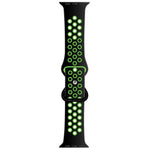 버터플라이 버클 투톤 액체 실리콘 교체 시계줄, Apple Watch 시리즈용, 7 41mm / 6 & SE & 5 & 4 40mm / 3 & 2 & 1 38mm, 7 45mm / 6 & SE & 5 & 4 44mm / 3 & 2 & 1 42mm