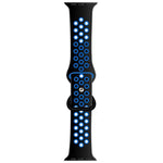 버터플라이 버클 투톤 액체 실리콘 교체 시계줄, Apple Watch 시리즈용, 7 41mm / 6 & SE & 5 & 4 40mm / 3 & 2 & 1 38mm, 7 45mm / 6 & SE & 5 & 4 44mm / 3 & 2 & 1 42mm