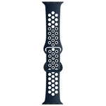 버터플라이 버클 투톤 액체 실리콘 교체 시계줄, Apple Watch 시리즈용, 7 41mm / 6 & SE & 5 & 4 40mm / 3 & 2 & 1 38mm, 7 45mm / 6 & SE & 5 & 4 44mm / 3 & 2 & 1 42mm