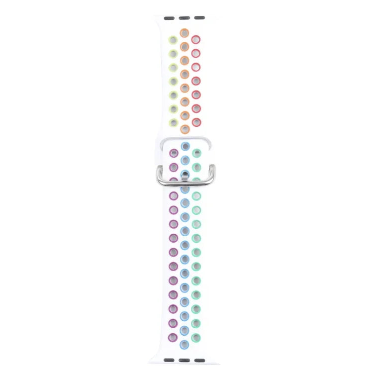 금속 버클 실리콘 교체 시계줄, Apple Watch 시리즈용, 7 41mm / 6 & SE & 5 & 4 40mm / 3 & 2 & 1 38mm, 7 45mm / 6 & SE & 5 & 4 44mm / 3 & 2 & 1 42mm