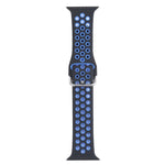 금속 버클 실리콘 교체 시계줄, Apple Watch 시리즈용, 7 41mm / 6 & SE & 5 & 4 40mm / 3 & 2 & 1 38mm, 7 45mm / 6 & SE & 5 & 4 44mm / 3 & 2 & 1 42mm