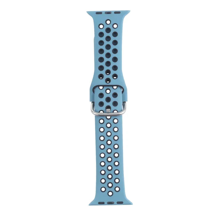 금속 버클 실리콘 교체 시계줄, Apple Watch 시리즈용, 7 41mm / 6 & SE & 5 & 4 40mm / 3 & 2 & 1 38mm, 7 45mm / 6 & SE & 5 & 4 44mm / 3 & 2 & 1 42mm