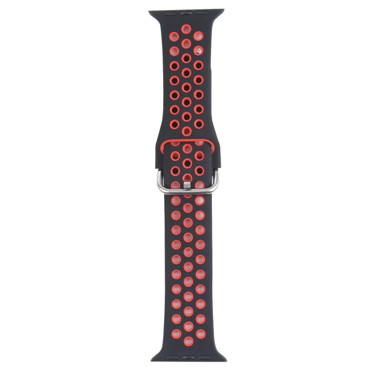 금속 버클 실리콘 교체 시계줄, Apple Watch 시리즈용, 7 41mm / 6 & SE & 5 & 4 40mm / 3 & 2 & 1 38mm, 7 45mm / 6 & SE & 5 & 4 44mm / 3 & 2 & 1 42mm