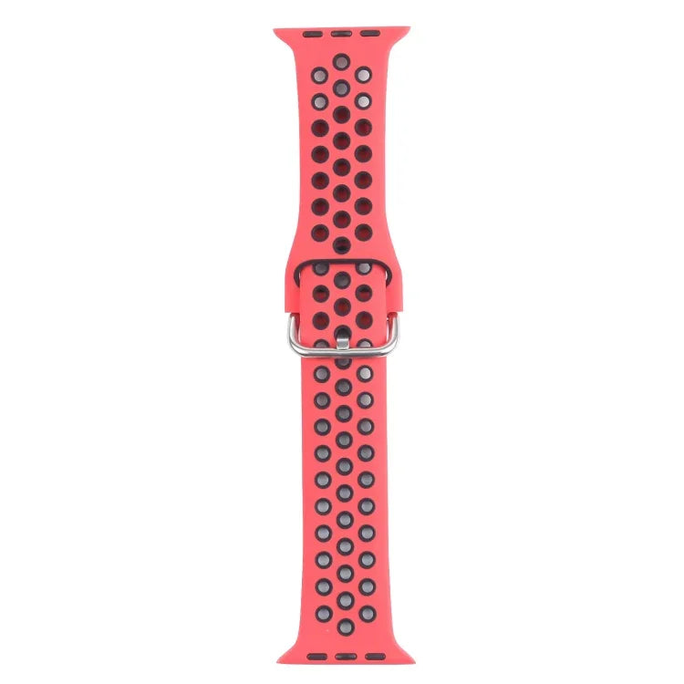 금속 버클 실리콘 교체 시계줄, Apple Watch 시리즈용, 7 41mm / 6 & SE & 5 & 4 40mm / 3 & 2 & 1 38mm, 7 45mm / 6 & SE & 5 & 4 44mm / 3 & 2 & 1 42mm