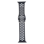 금속 버클 실리콘 교체 시계줄, Apple Watch 시리즈용, 7 41mm / 6 & SE & 5 & 4 40mm / 3 & 2 & 1 38mm, 7 45mm / 6 & SE & 5 & 4 44mm / 3 & 2 & 1 42mm